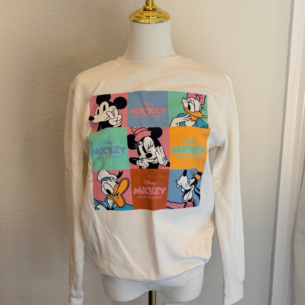 Disney Colorful Mickey and Friends Sweatshirt